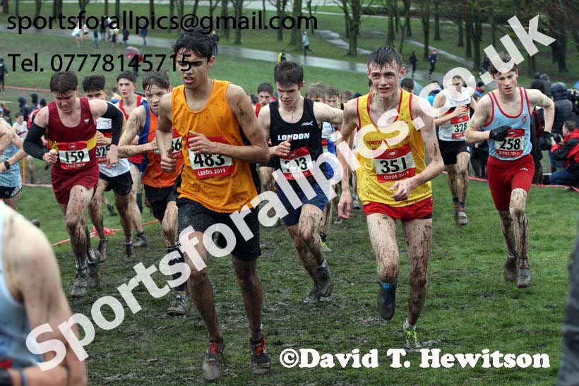 Intermediate boys 2019 New Balance English Schools Cross Country Champs, Temple Newsam, Leeds. Photo:  David T. Hewitson/Sports for All Pics
